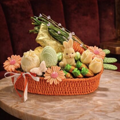 Spring Garden Bunny Luxe Candle Basket